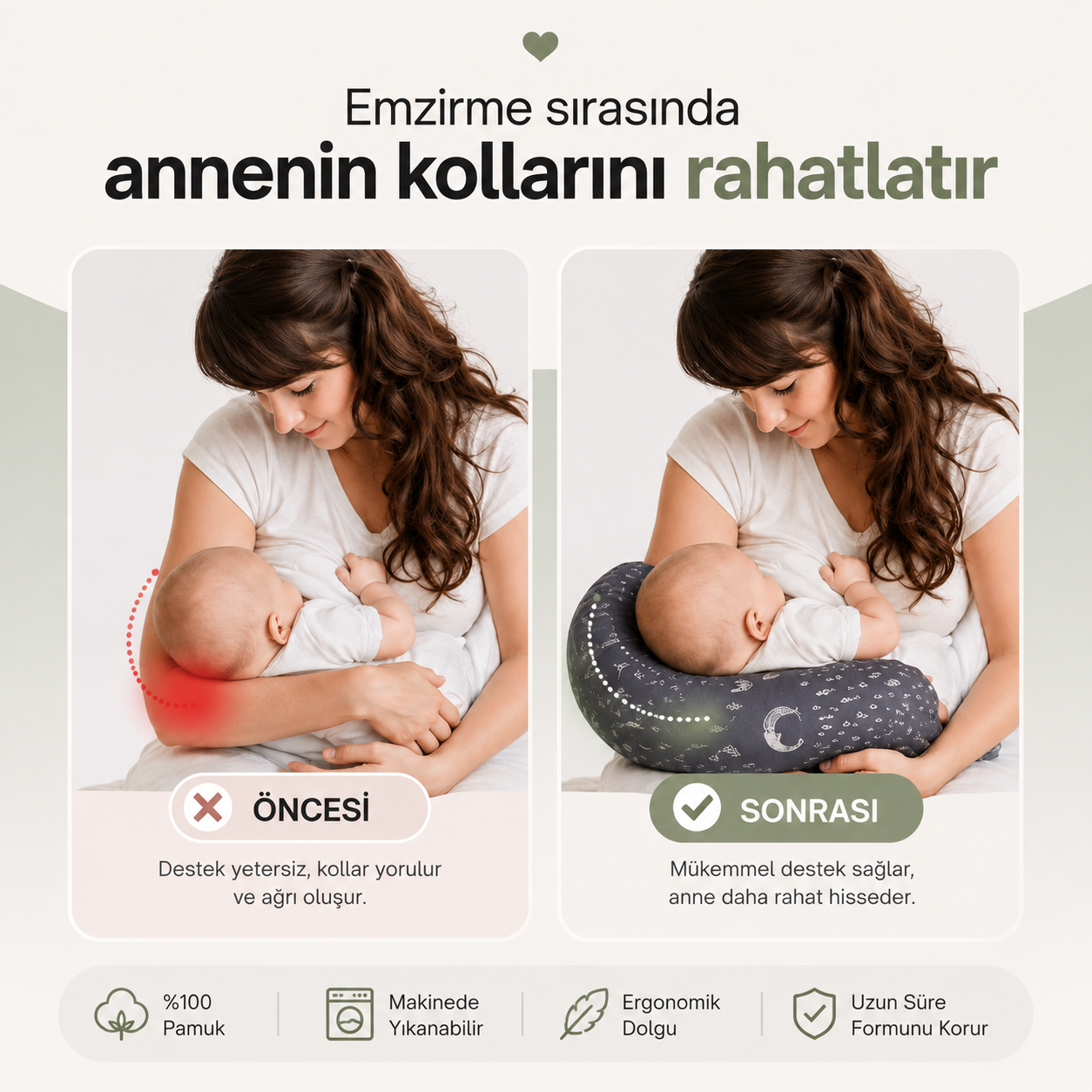 Babulino Kol Destek Yastığı